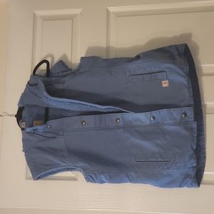 Carhartt Blue Fleece Vest- Small